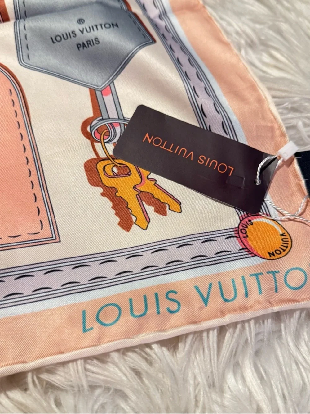 LOUIS VUlTTON square silky scarf 35x35 custom made monogram scarf‼️LAST ONE
